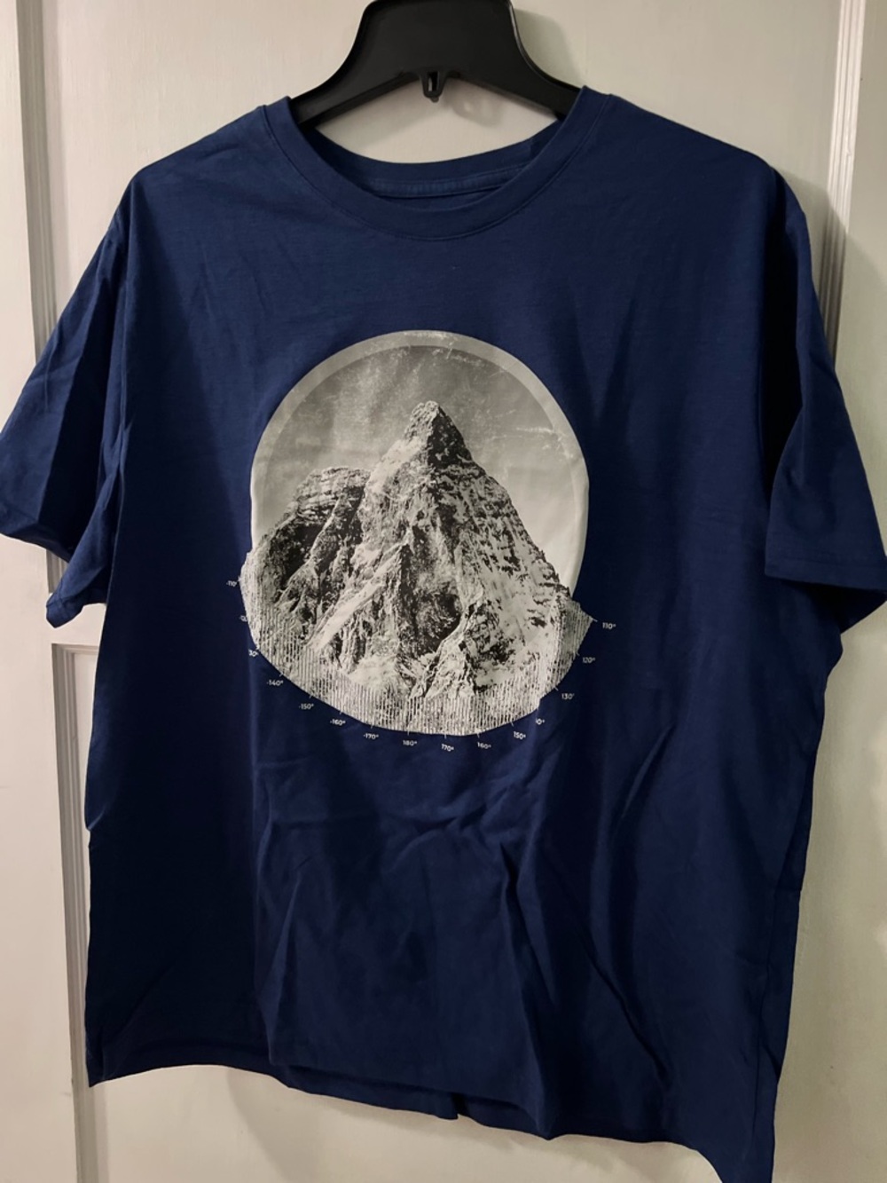 Banana Republic Navy Tee with White Mountain Graphic